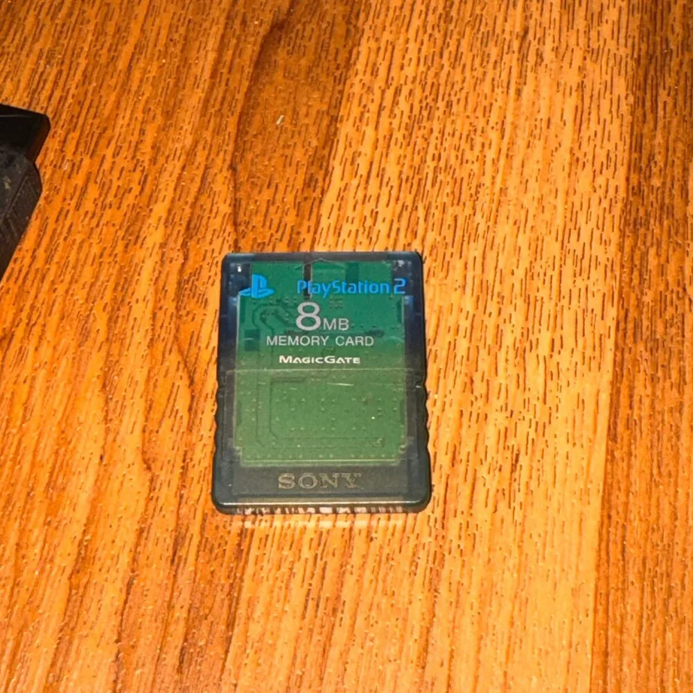 Official Sony PlayStation 2 PS2 8MB Memory Card MagicGate OEM Transparent Green